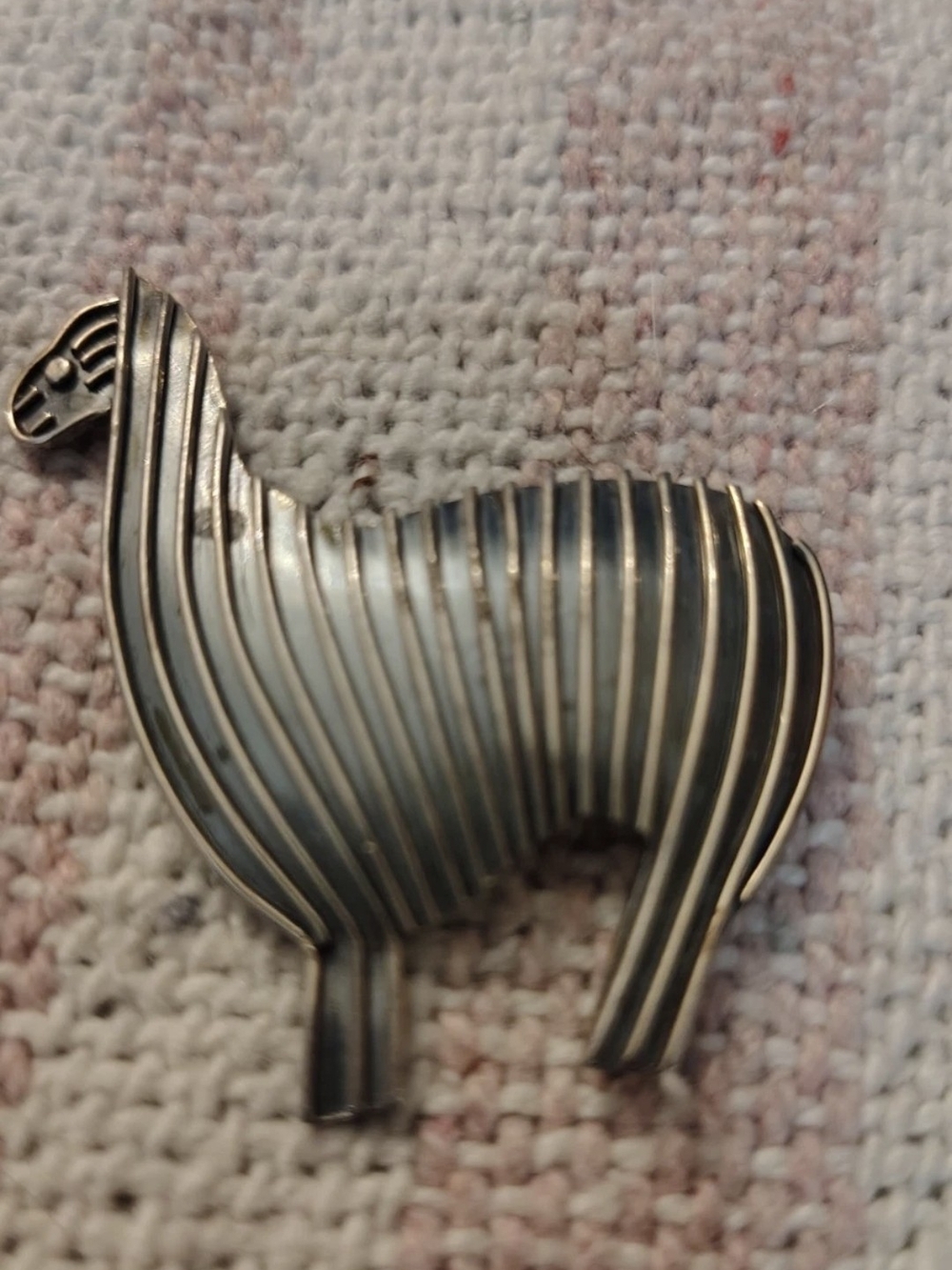 Vintage 950 Silver Llama Brooch Pin 2” - Picture 1 of 3